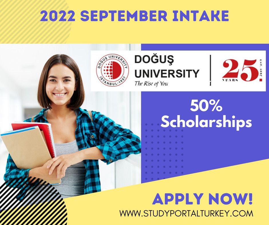 Türkiye'de burslu okumak çok avantajlı. Doğuş Üniversitesi, kuruluşunun 25. yılında uluslararası öğrencilerilere %50 burslu eğitim sağlayacak