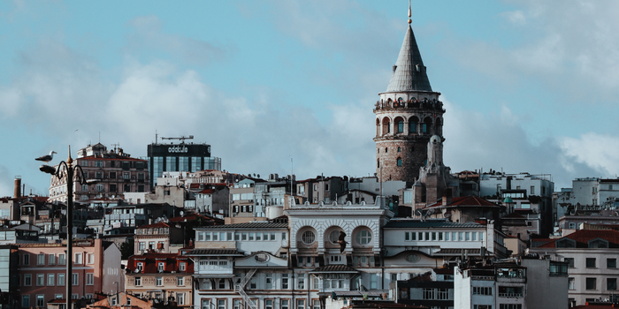 Panoramic view of Istanbul with Galata Tower representing Türkiye as a study destination